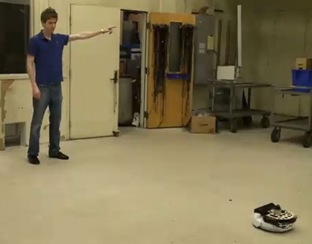 Hacked Kinect Runs on iRobot Create