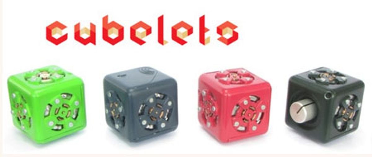 Modular Robotics' Cubelets Prototypes on Video