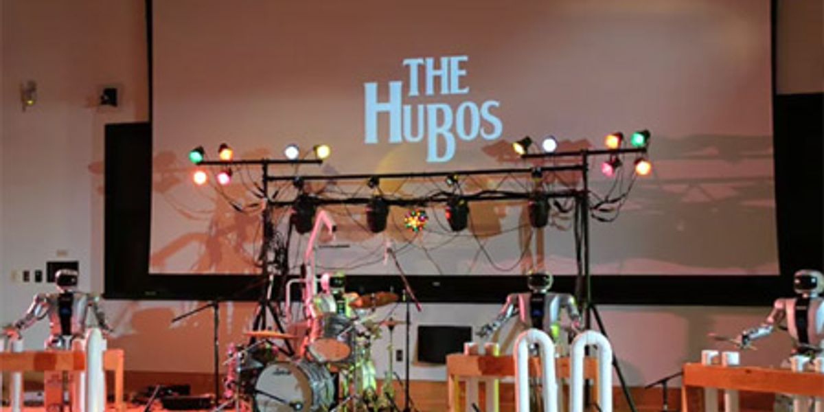 Four HUBO Robots Come Together for Beatles Cover