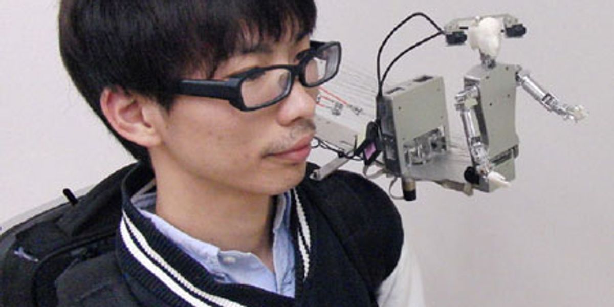 Japanese MH-2 Shoulder Robot Wants To Be Your Friend, Literally