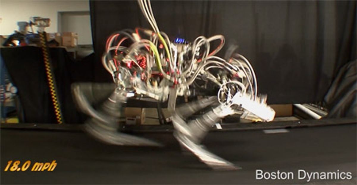Video: Boston Dynamics' Cheetah Robot Gallops at 18 mph
