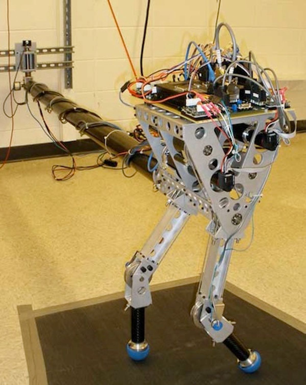 KURMET Bipedal Robot Can Hop Over Obstacles