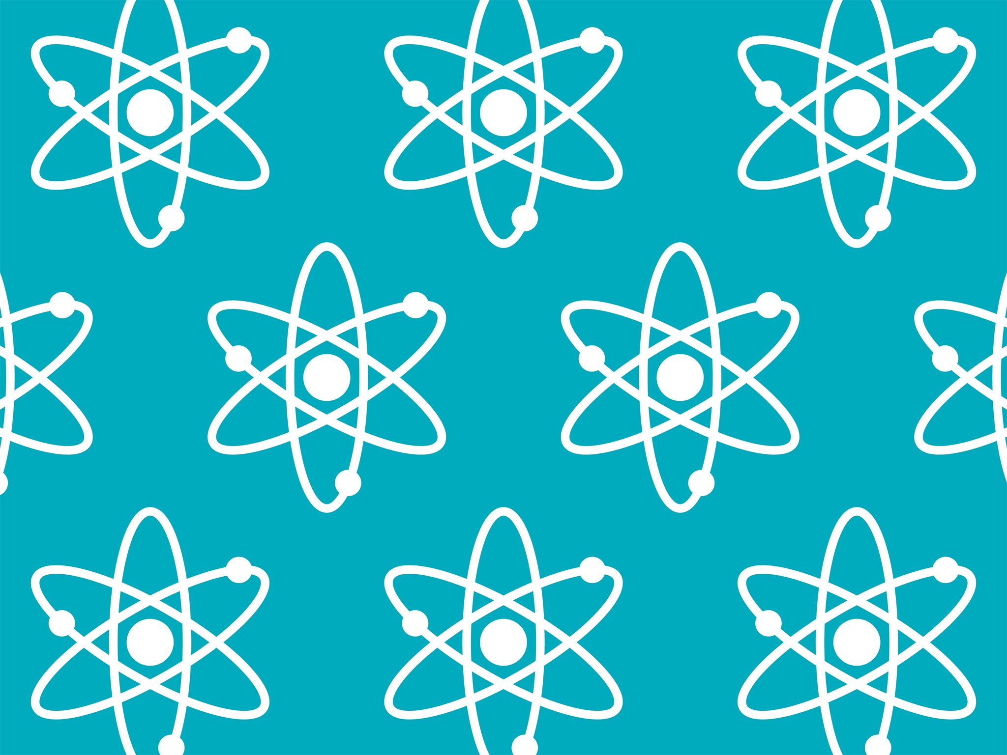 Pattern of atom icons.
