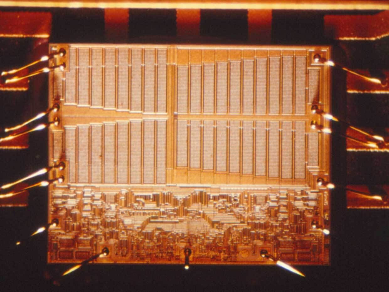 Photo of a chip