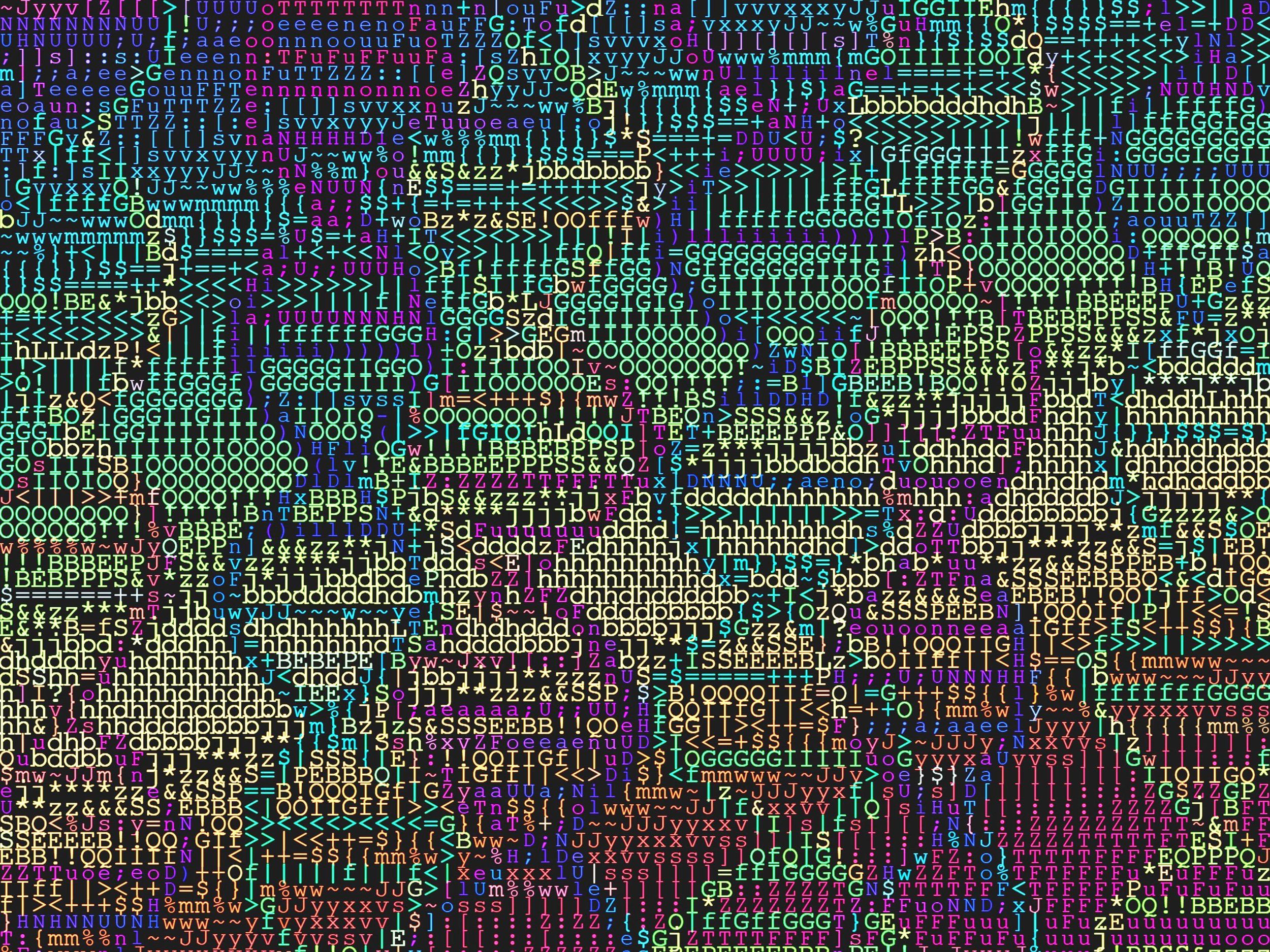 numbers and letters in the shape of dna