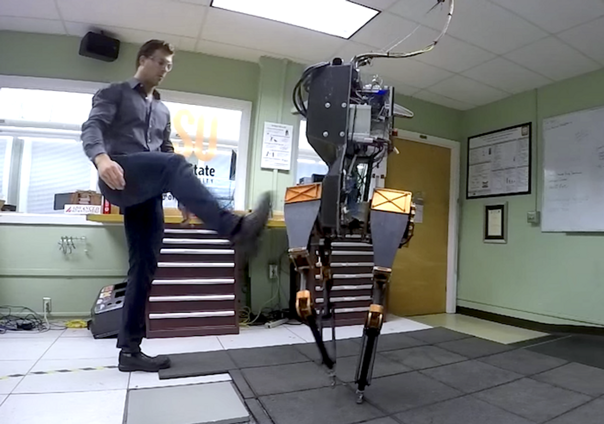 Video Friday: Drone Dogfight, 3D-Printed Arm, and Kicking a Robot