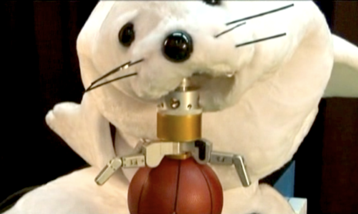 Robot Seal Plays Basketball Better Than You