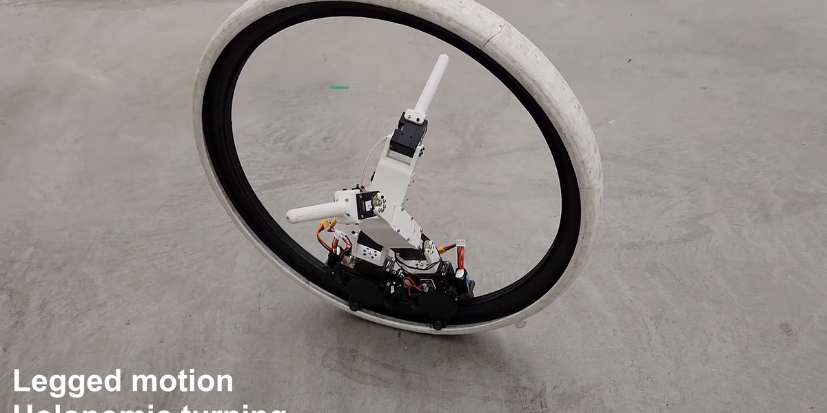 Vidéo vendredi : robot monocycle avec jambes