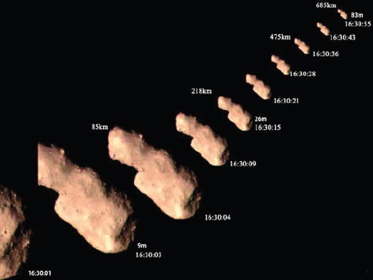 images of asteroid Toutatis