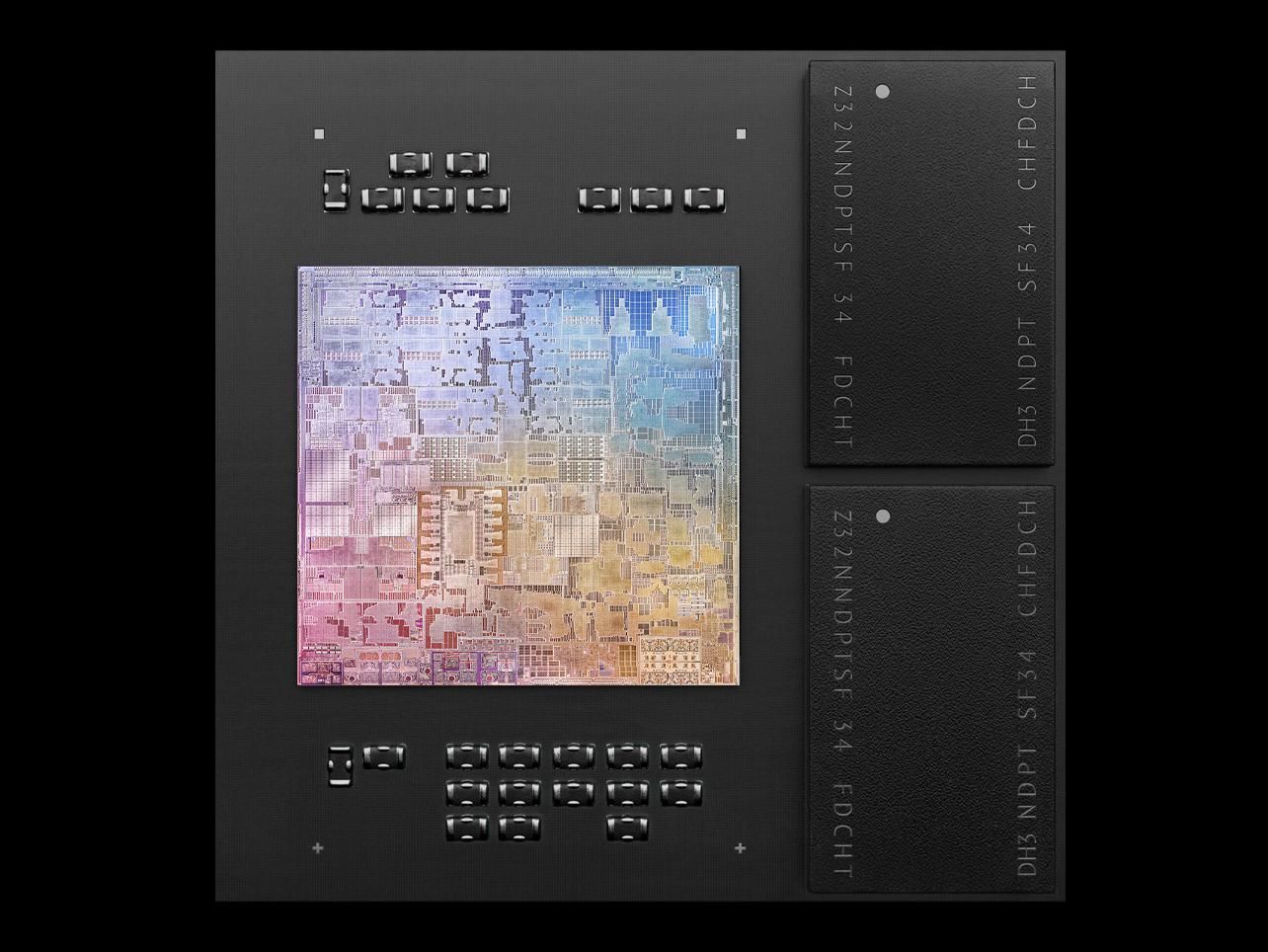 product photograph of a microprocessor