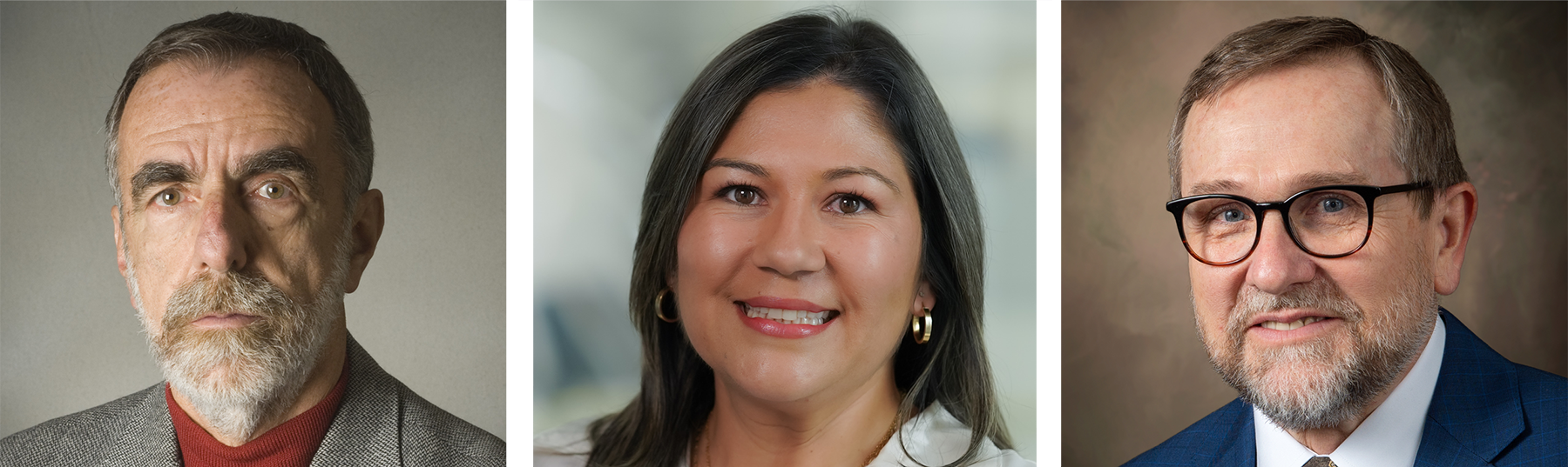 Photo of 2 men and a woman.