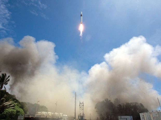 SpaceX’s fourth launch of a xFalcon 1 rocket.