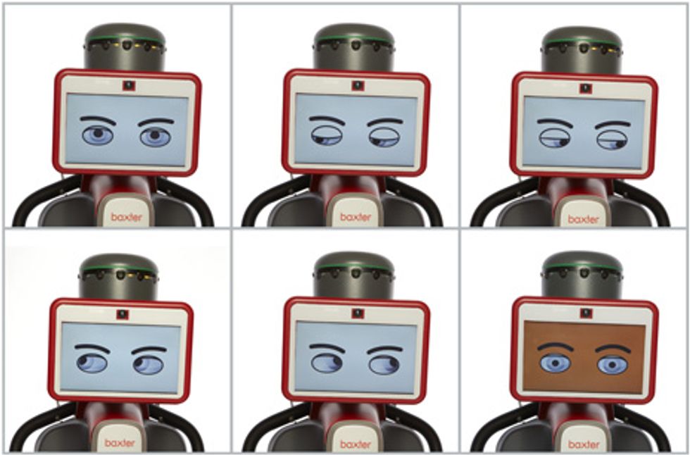 MAKING FACES: Baxter's face provides feedback to users.\u2029\u2029