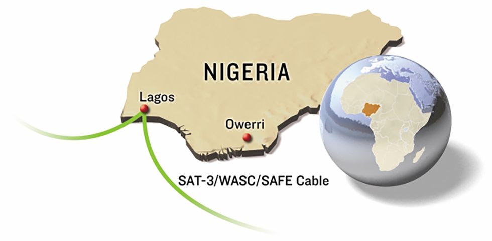 map of Nigeria