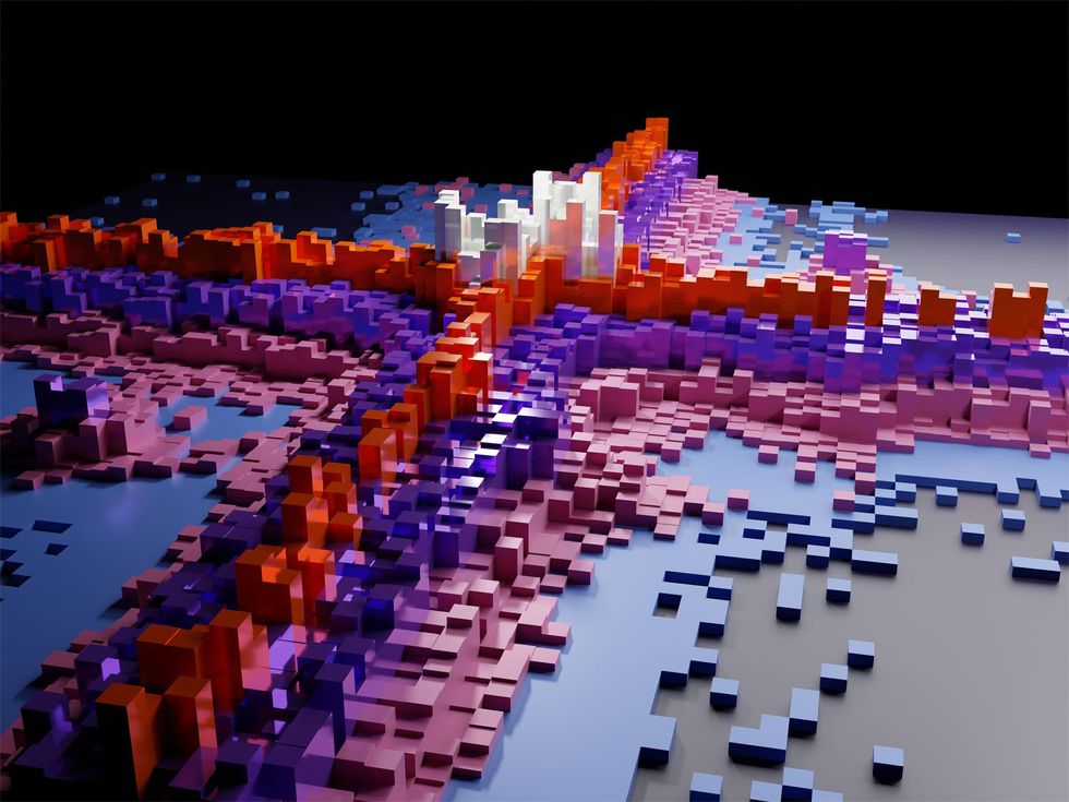 multicolored data visualization