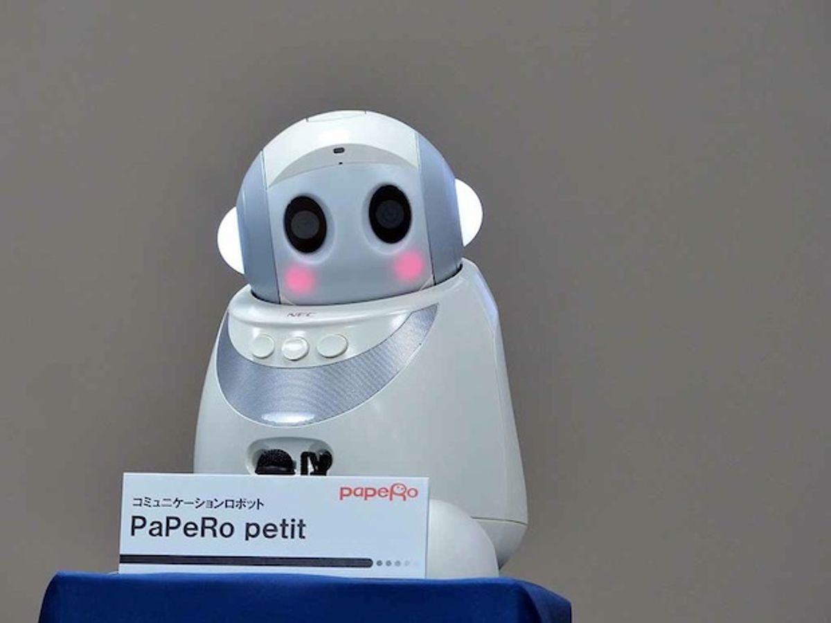 NEC Shows Off New Papero Petit Robot