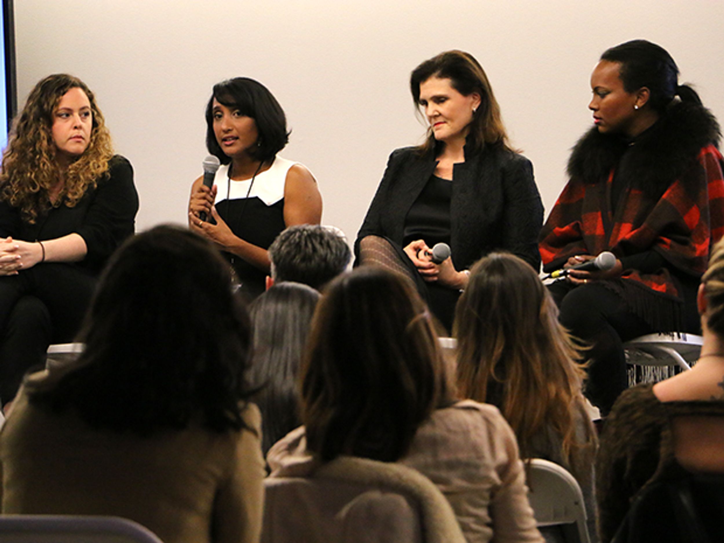 Panelists at 2016 Women's Entrepreneurship Day discuss the work of women entrepreneurs and leaders