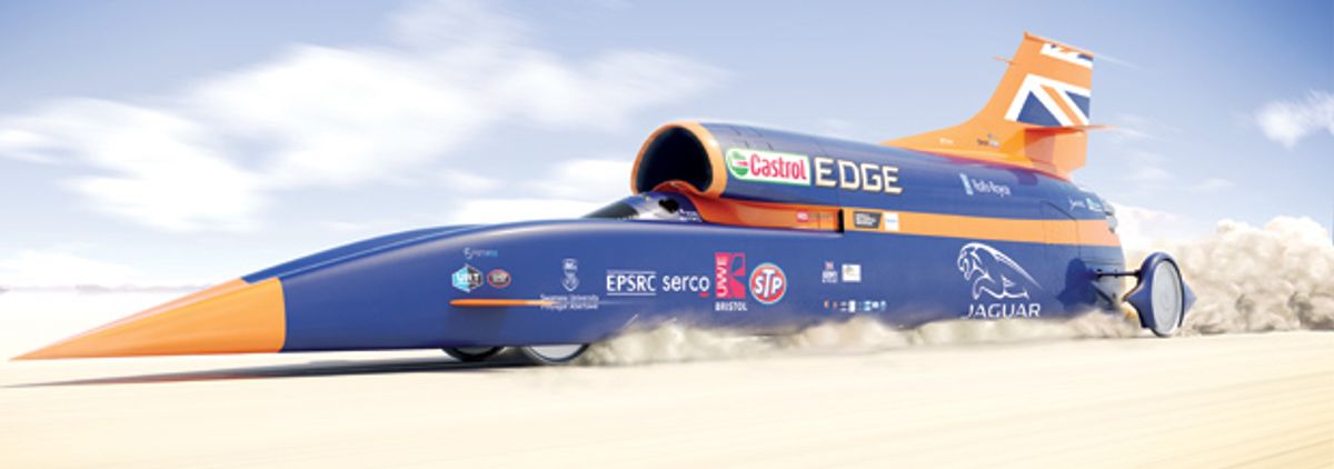 Bloodhound Car Gets Ready to Set a Land Speed Record