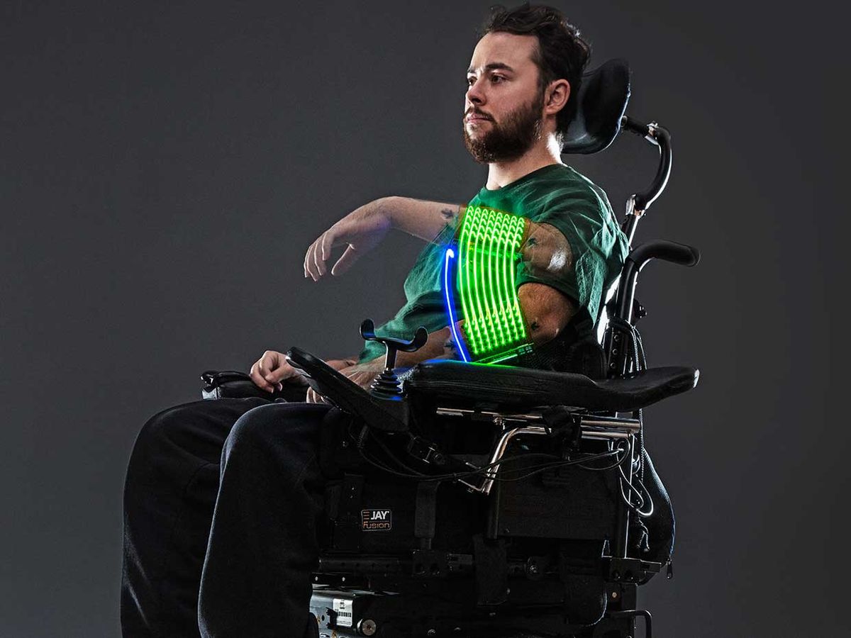 Photo of a man in a wheelchair.