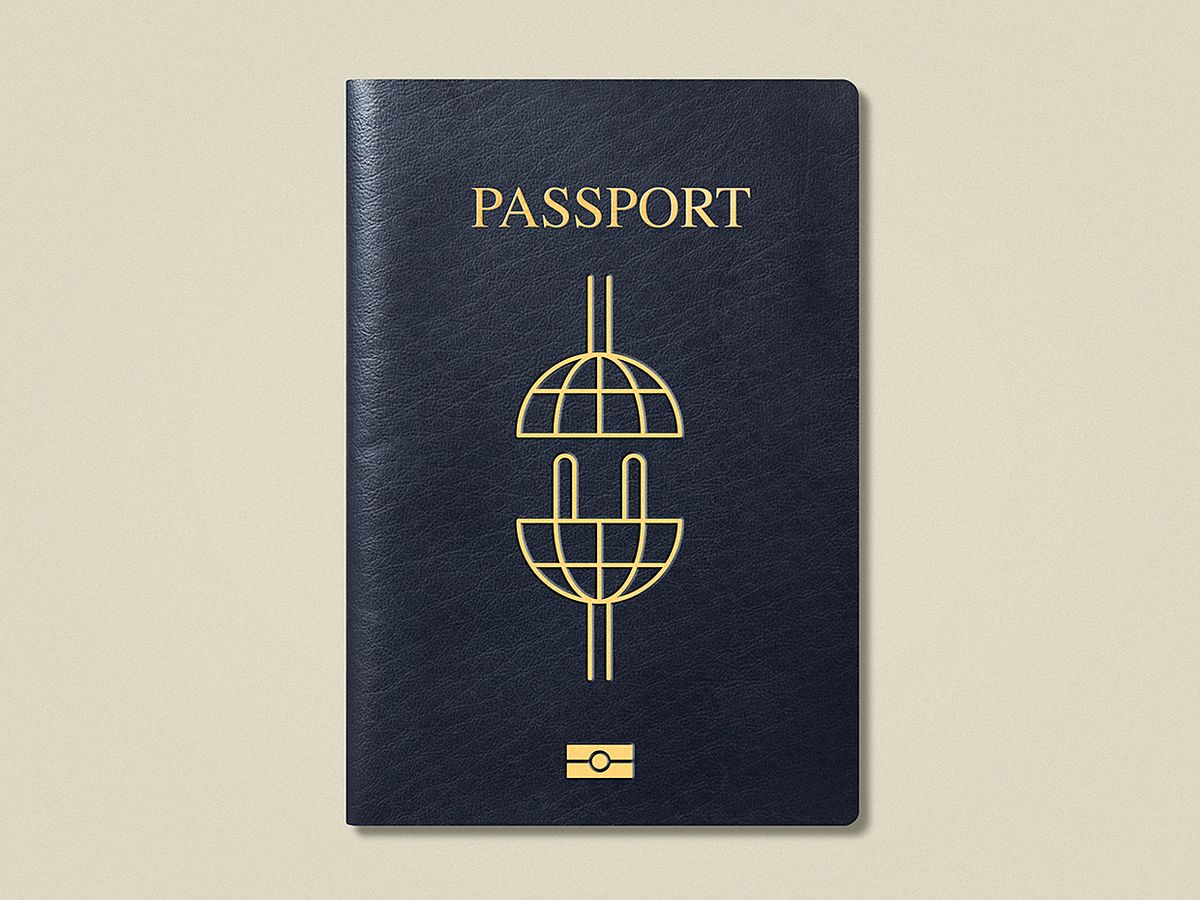 Photo of a passport.