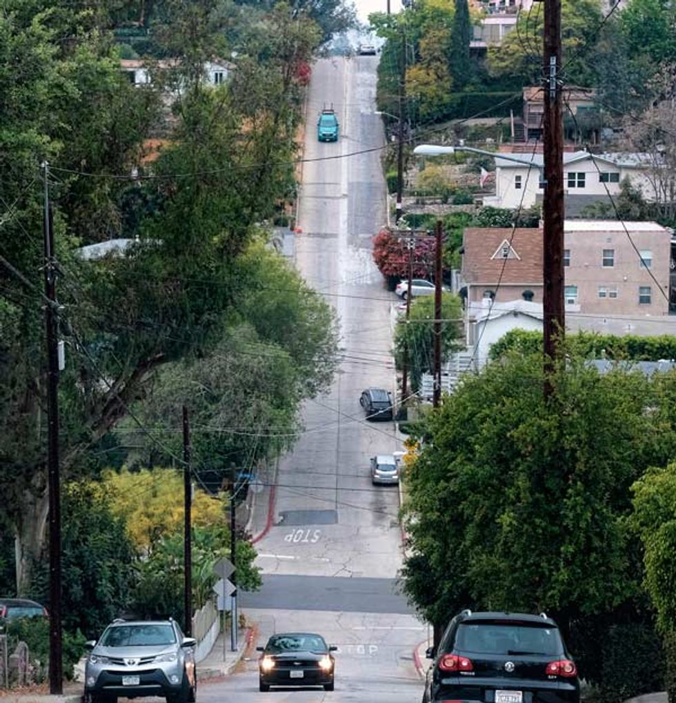 Photo of Baxter Street in Los Angeles.