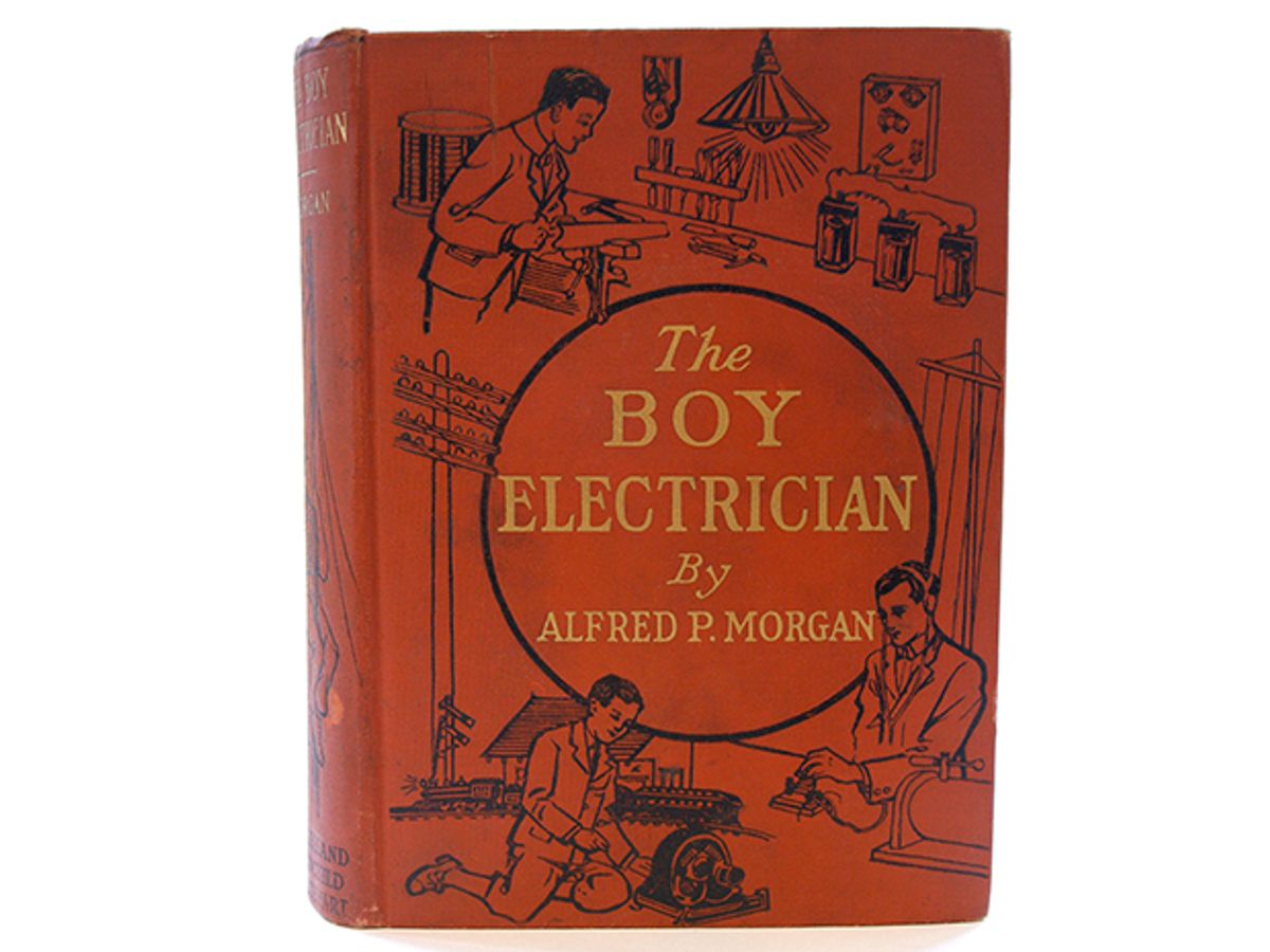 Photo of book, "The Boy Electrician"