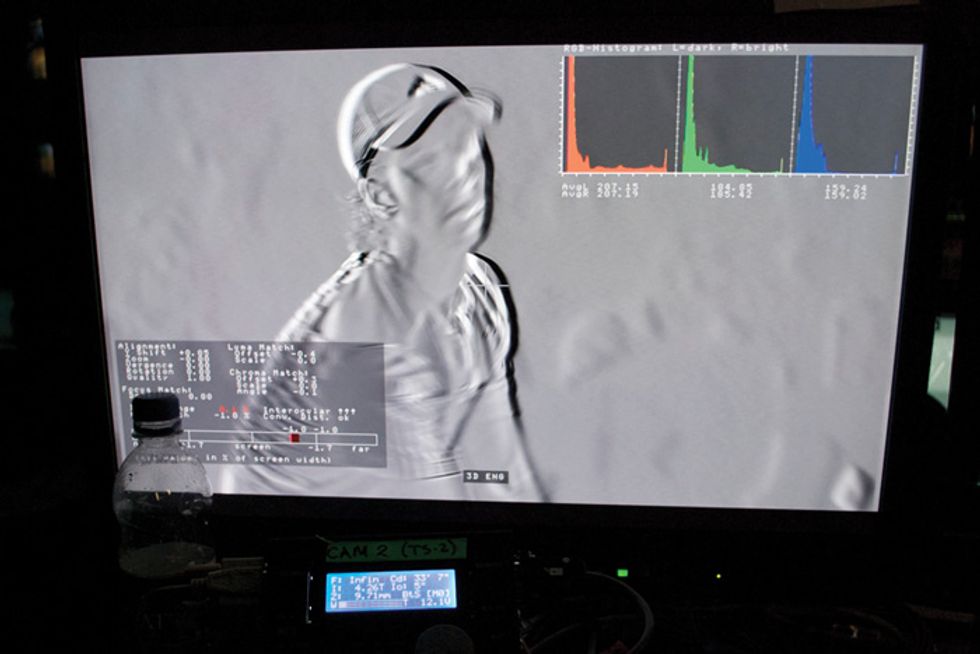 photo of BSkyB\u2019s team monitoring its 3-D rig systems