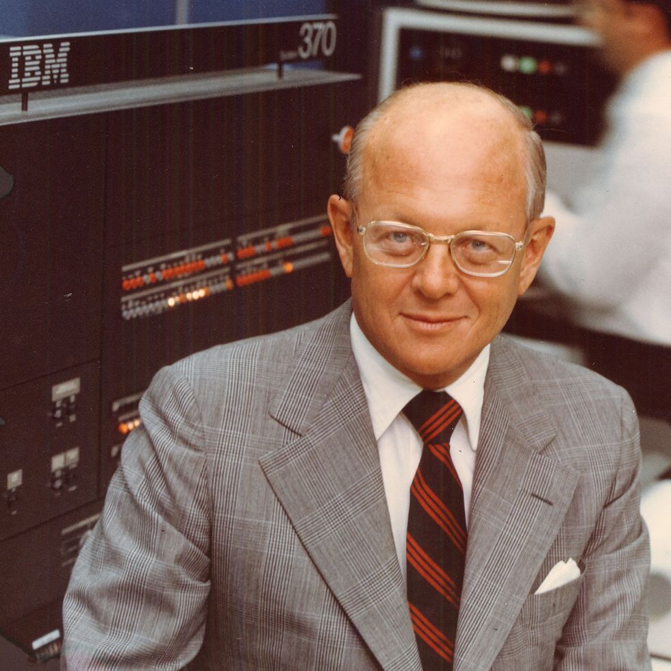 Photo of IBM CEO Frank T. Cary
