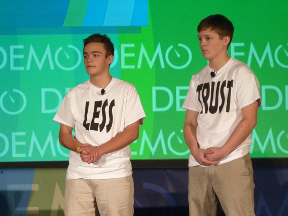 Photo of Jamie Young (left) and Brendan Duhamel (right) 