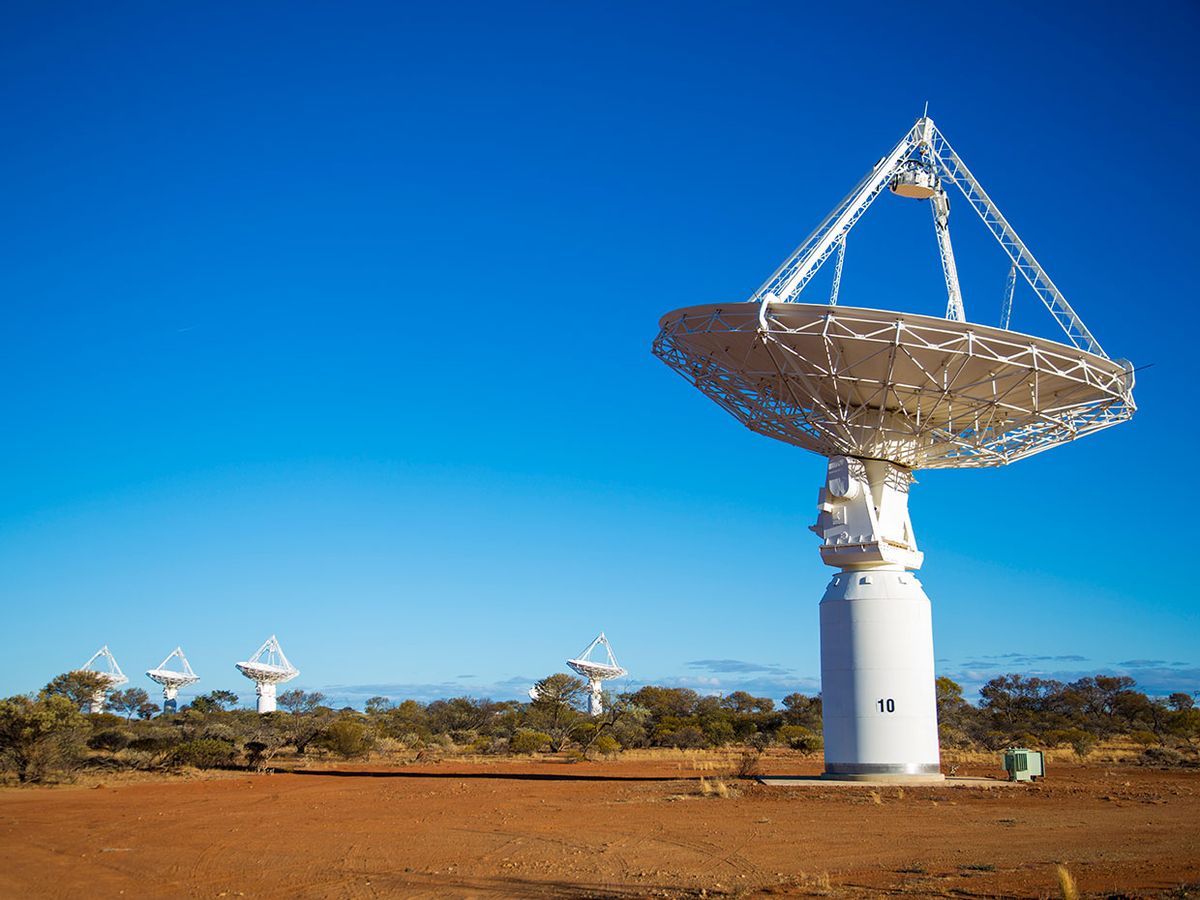 Photo of Murchison Radio-astronomy Observatory, in Western Australia.