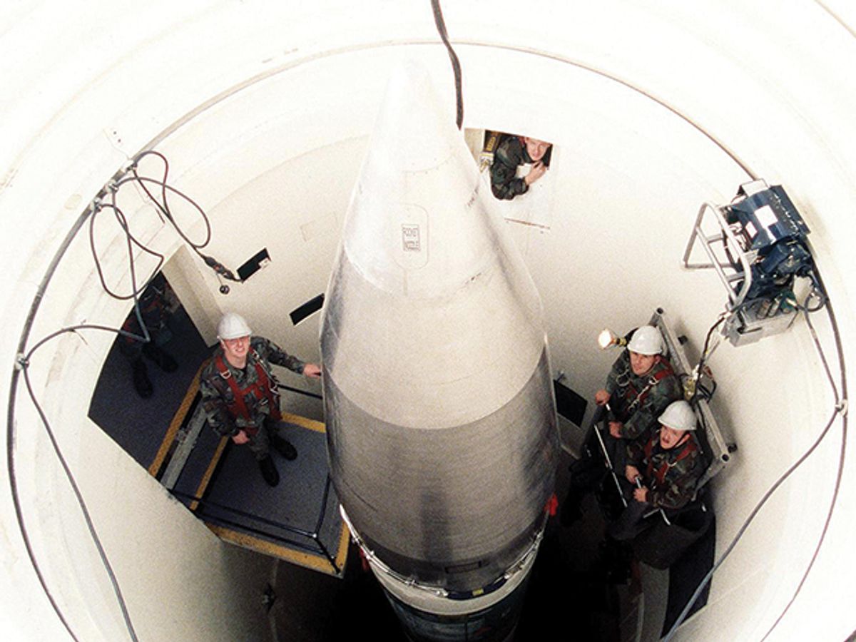 Photo of nuclear missile.