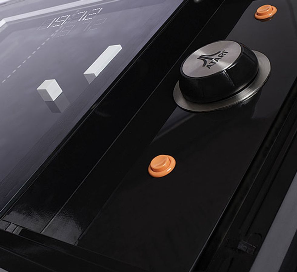 Photo of  Pong controls.