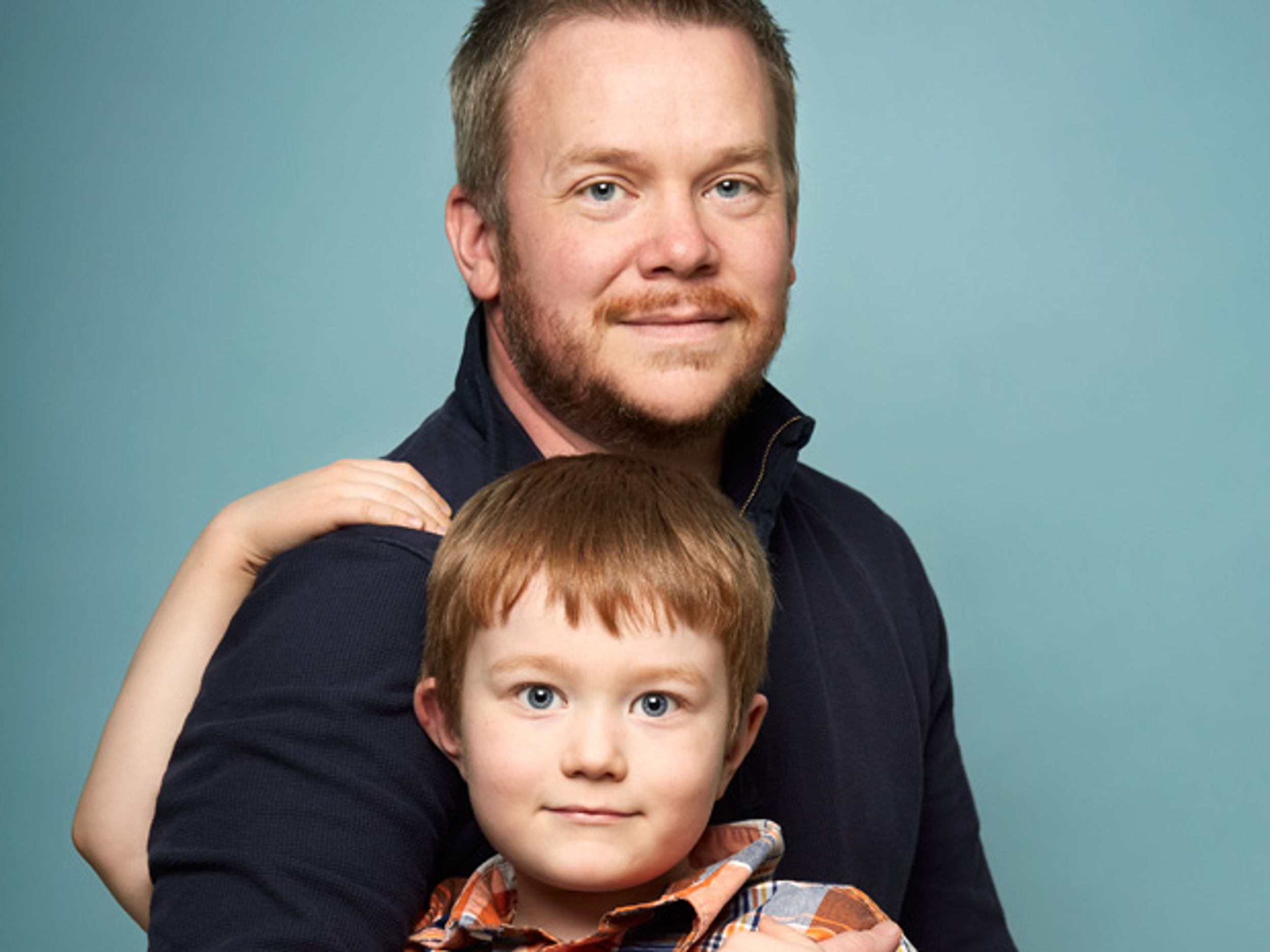 Photo of the author and his son.