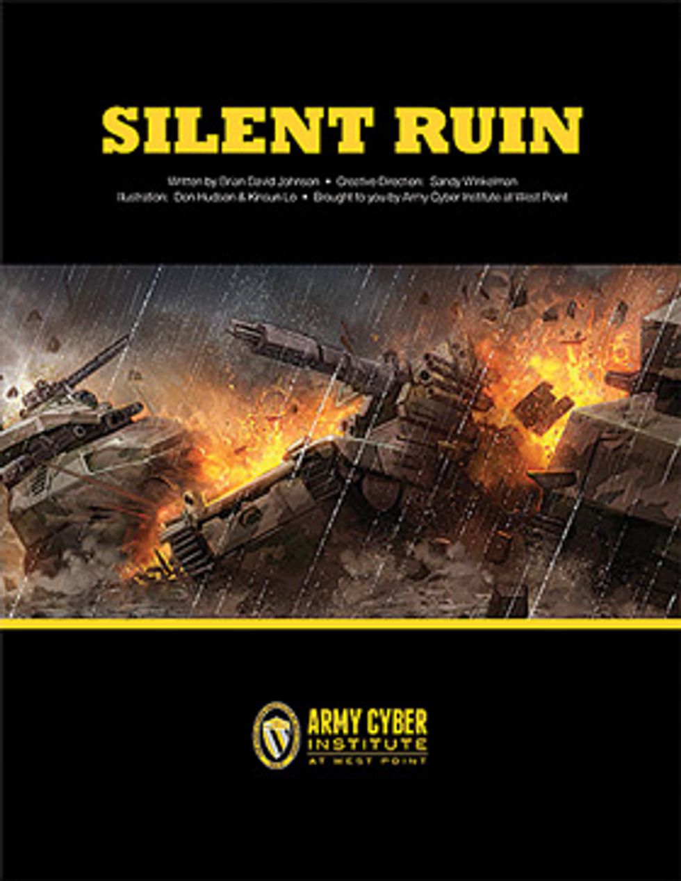 photo of the book, 'Silent Ruin'
