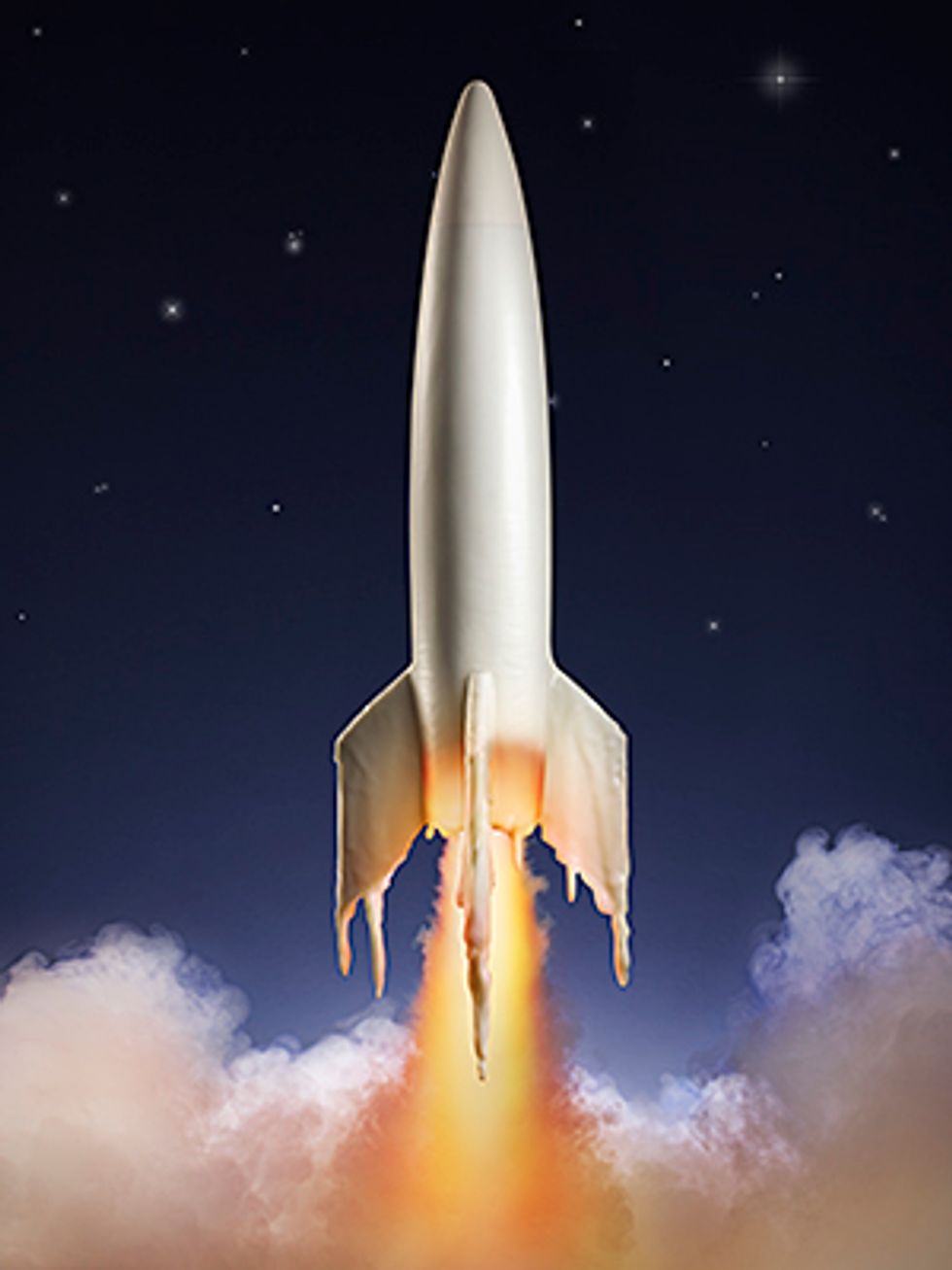 photo of wax rocket