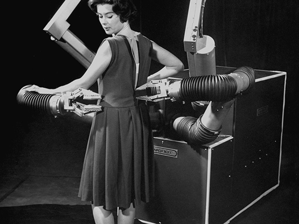 photo of woman posing with Mobot Mark II