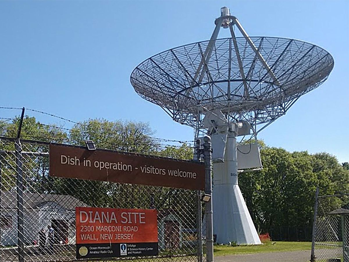 Photograph of a dish at the Diana site.