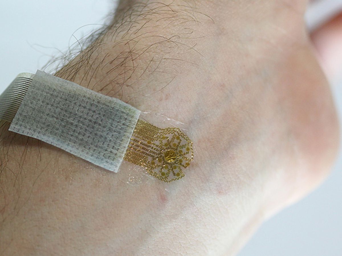 Flexible Sensors Measure Blood Flow Under the Skin