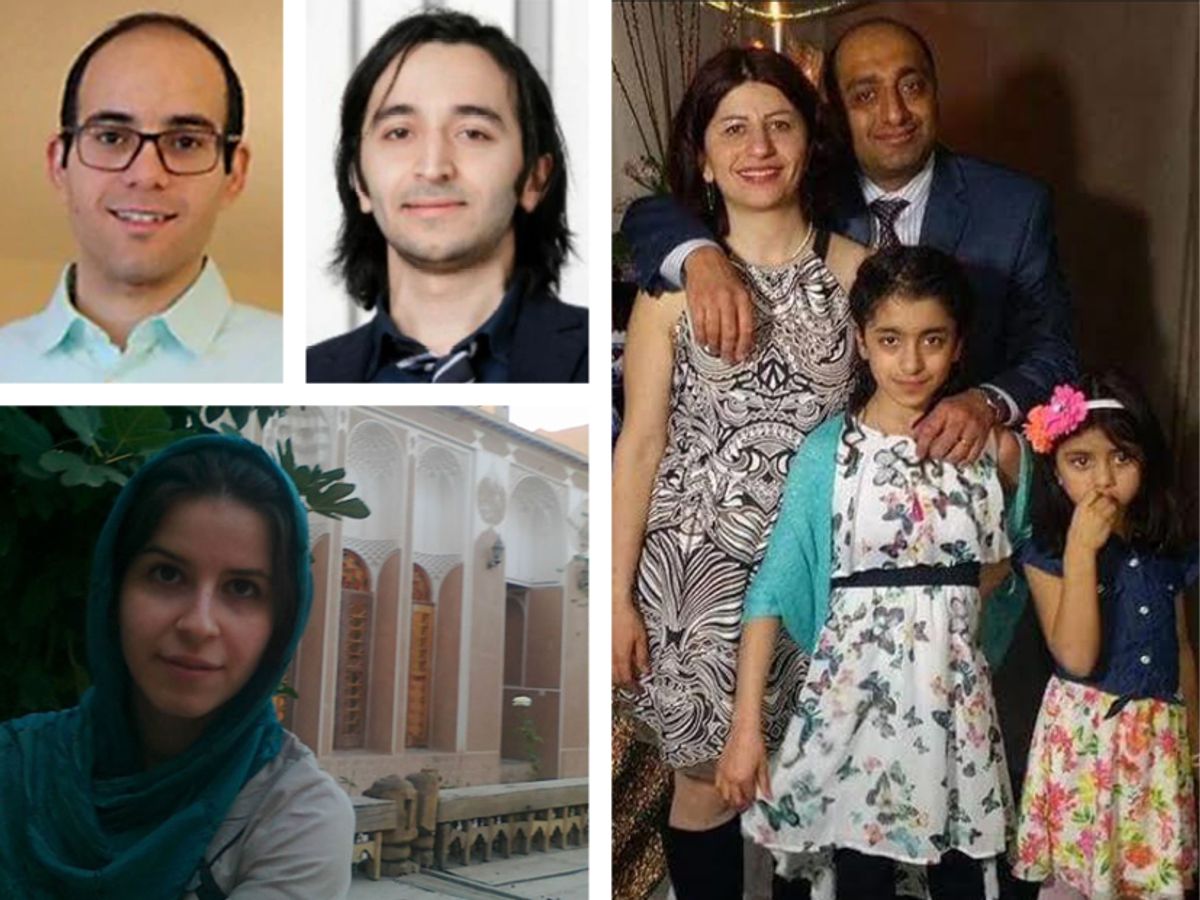Photos of five members from Canada who died on 8 January when Ukraine International Airlines Flight PS752 was accidentally shot down in Tehran