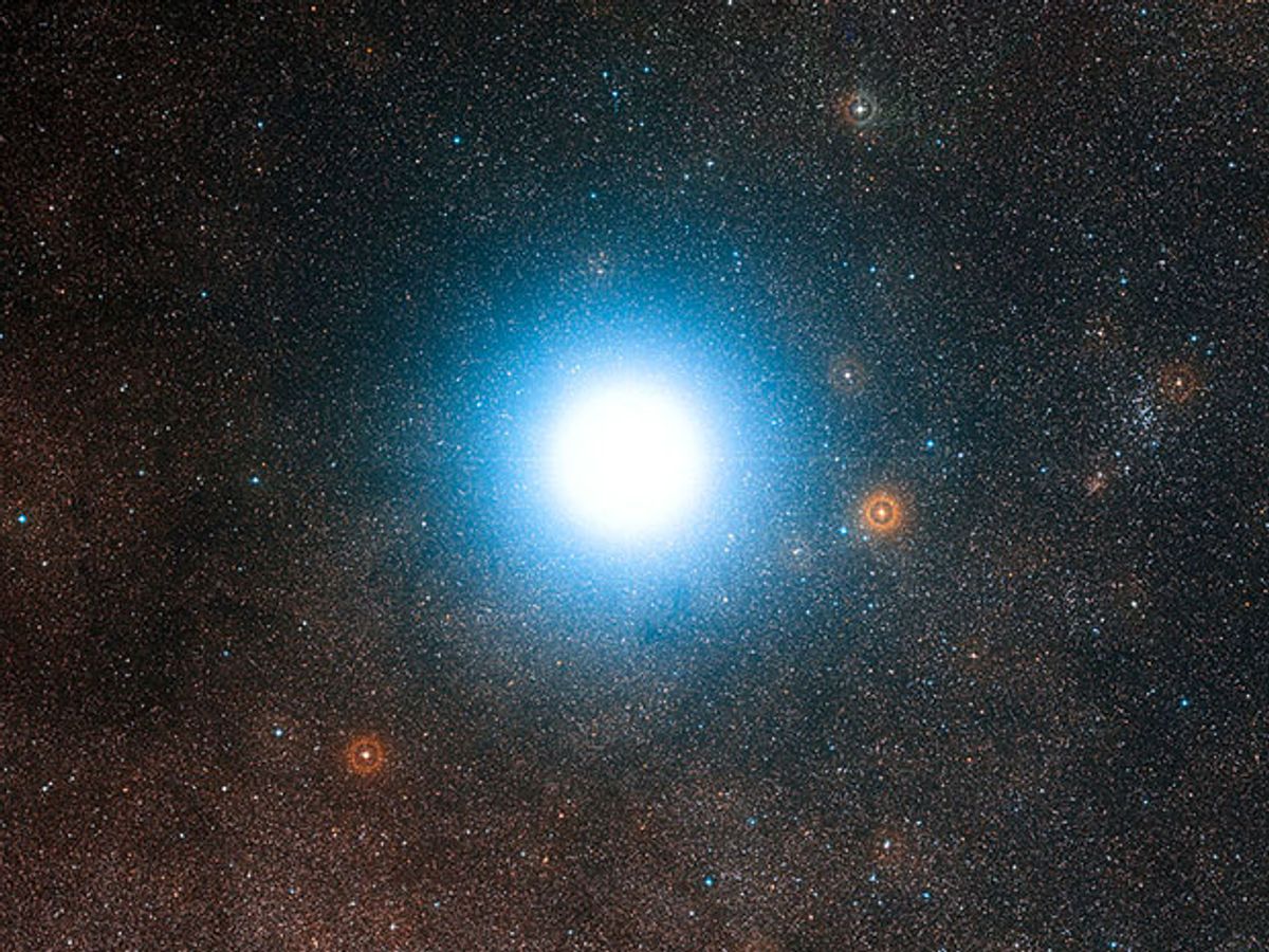 Picture of a star in the Alpha Centauri system