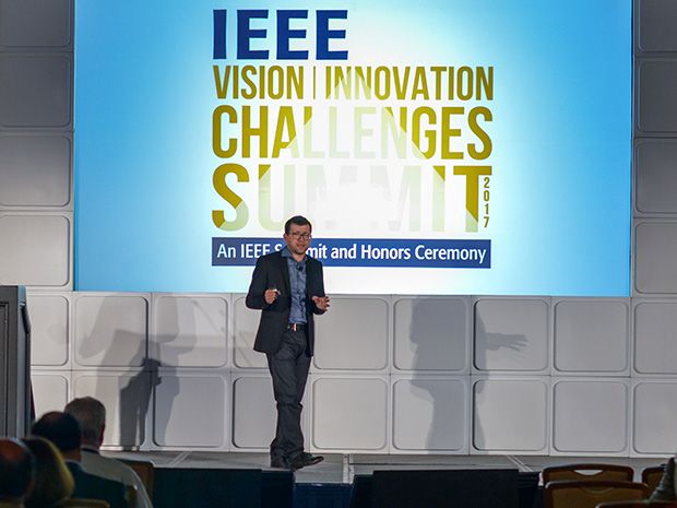 Qualcomm's Alex Gantman addresses the IEEE Vision, Innovation, and Challenges Summit