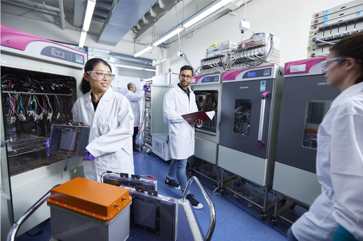 Researchers at the Gelion Technologies Laboratory