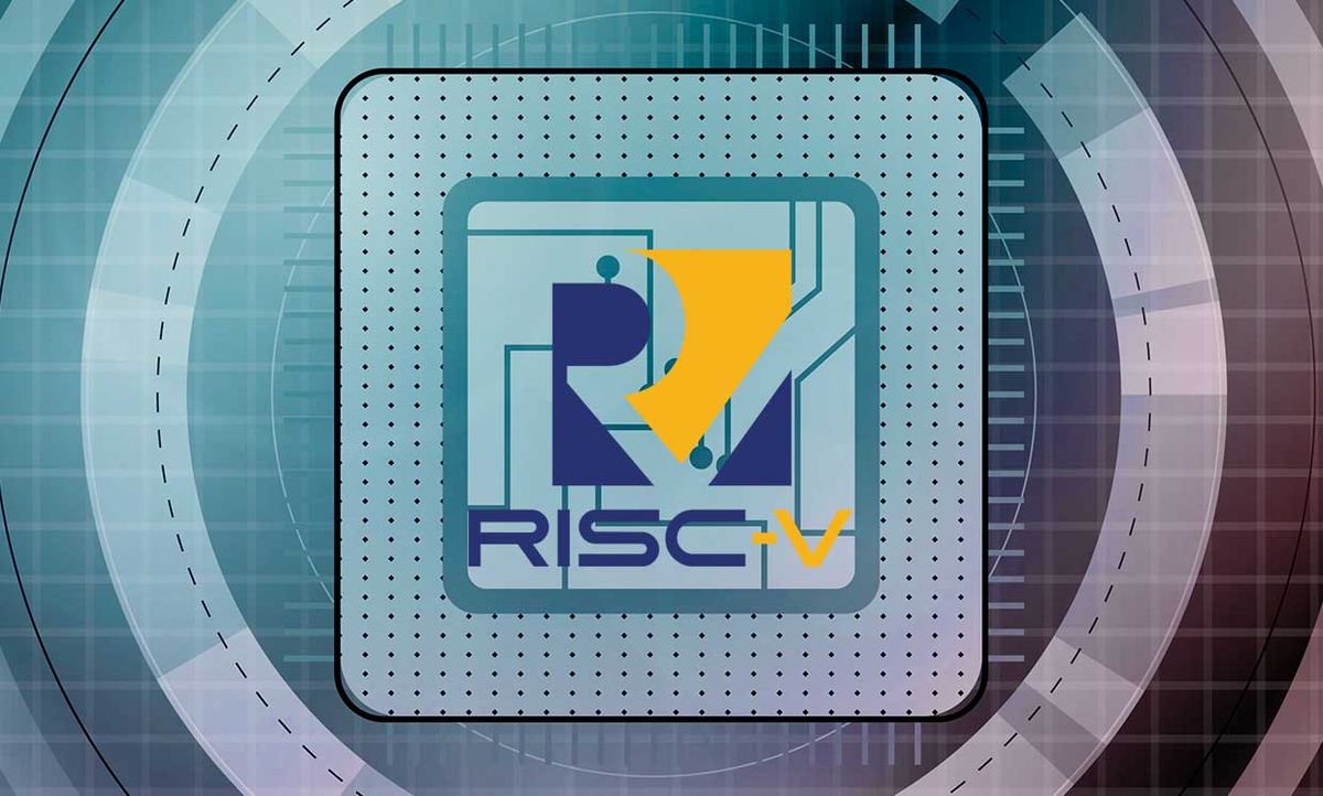 RISC-V International logo on a chip