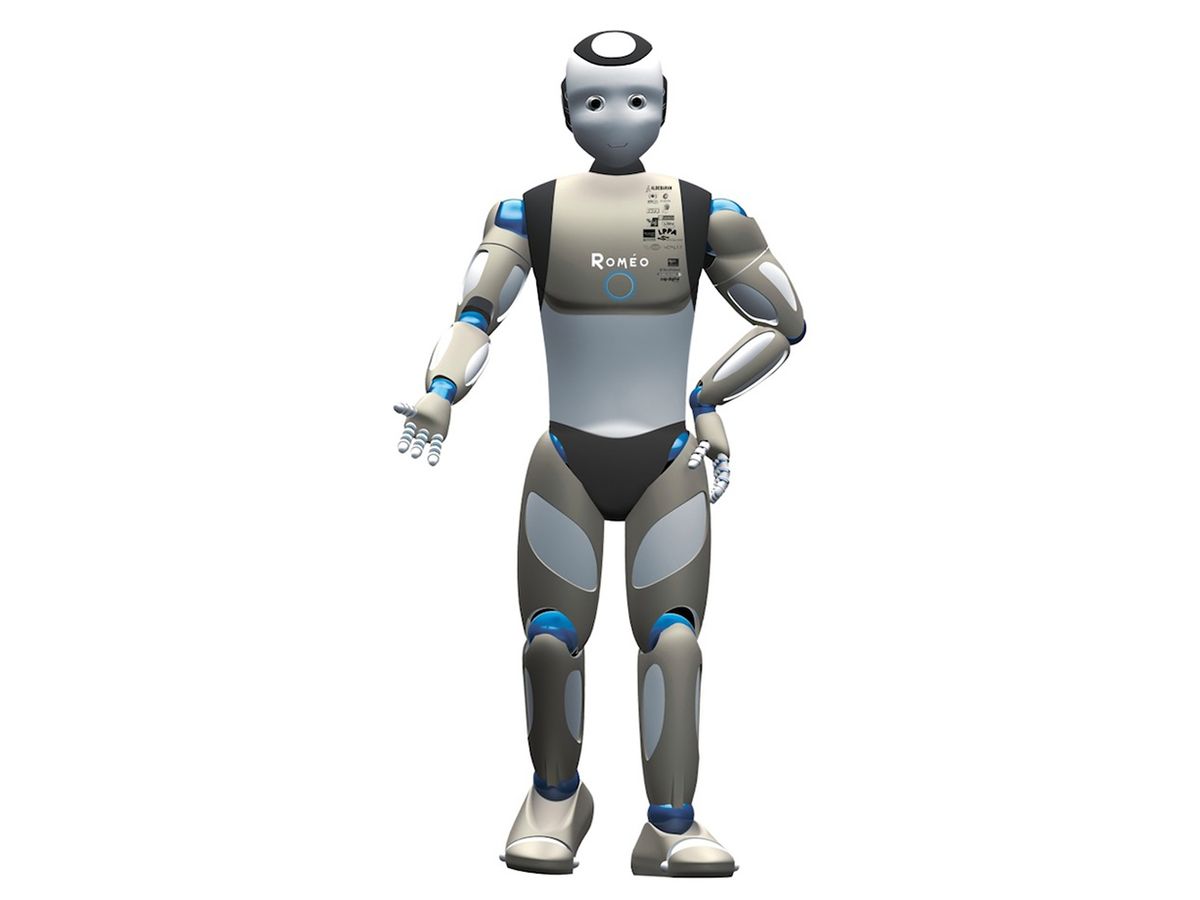 Romeo, shown here in a computer-generated rendering, is a French humanoid robot designed to assist elderly and disabled people.
