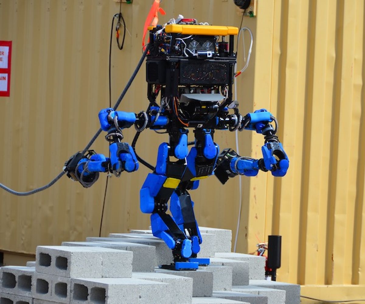 SCHAFT's S-One robot, winner of the DARPA Robotics Challenge Trials