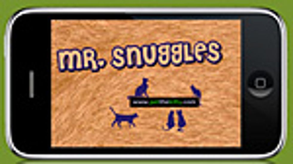 screen shot of mr. snuggles