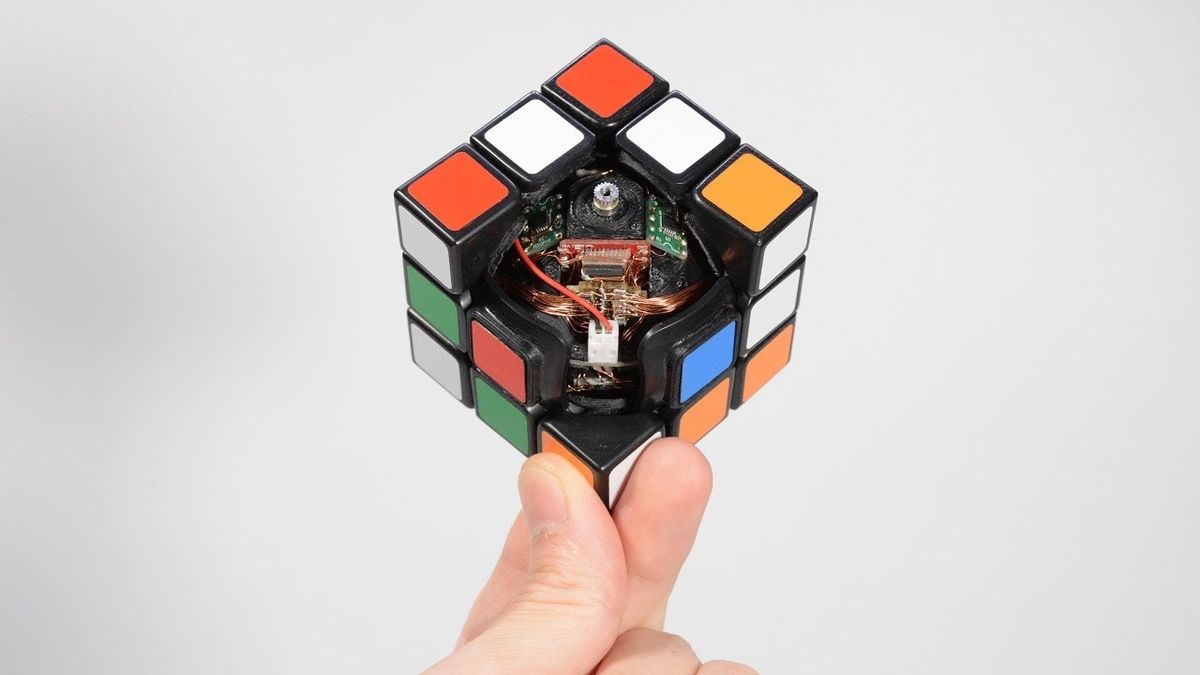 Self-Solving Rubik's Cube