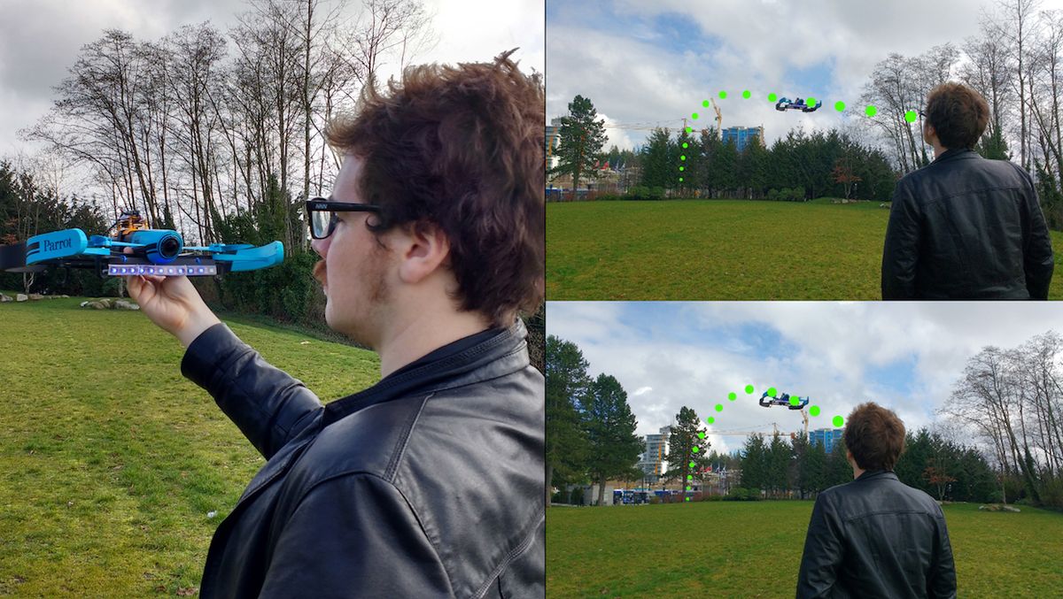 Send your drone flying by making a ridiculous face at it
