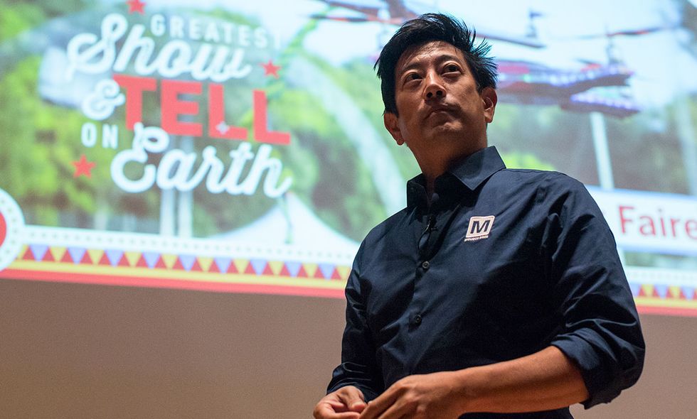 Senior Member Grant Imahara, spokesman for Mouser Electronics and former cast member of the MythBusters TV series, gave a keynote speech at the 2016 World Maker Faire.