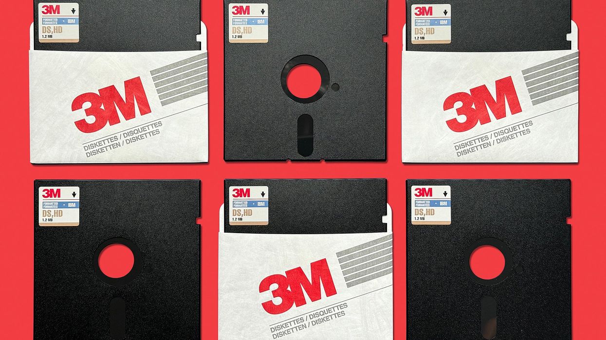 six-3m-5-1-4-floppy-disks-in-a-grid-on-a